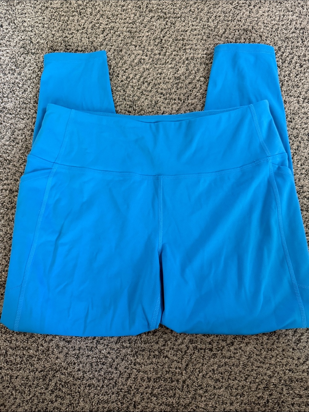 Woman’s Bright Blue Active Leggings